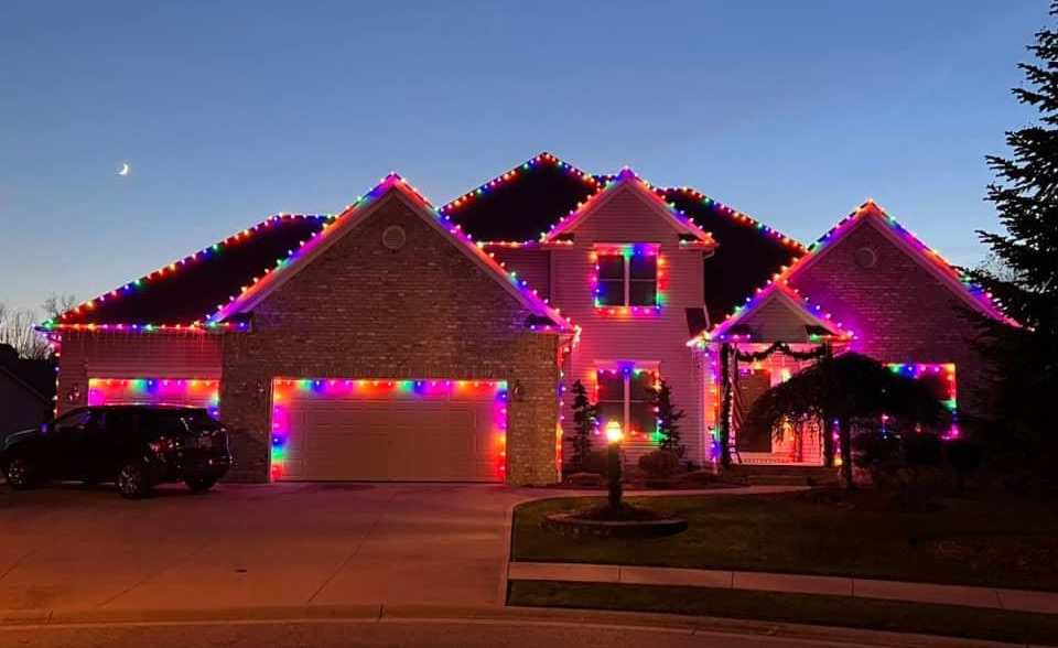 Xmas light installation